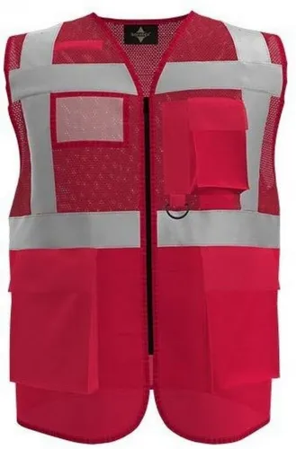 korntex Warnweste Multifunkitons-Warnweste Mesh Multifunction Vest