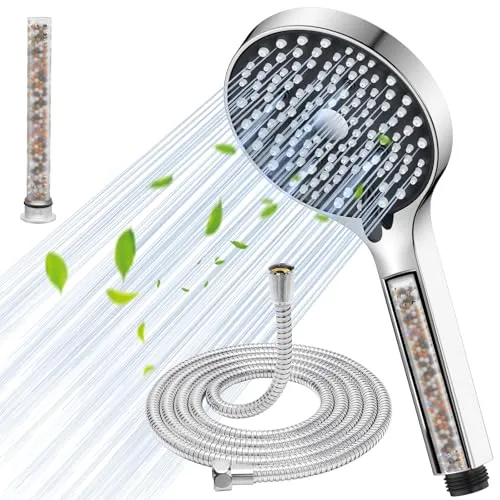 YEAUPE Duschkopf Handbrause Premium Wassersparend 6 Strahlarten