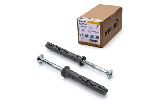 STRÜBER Nageldübel Nageldübel Schnellmontage Schlagdübel Einschlagdübel Senkkopf Dübel, Schnellmontage Nageldübel Schlagdübel Rahmendübel Spreizdübel
