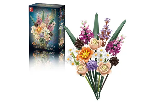 Klemmbausteine Blumen 12 Wildblumen Set – Kreativer Baustein-Spaß