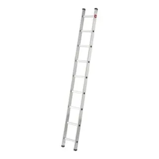 Hailo Anlegeleiter S60 ProfiStep uno, 2,55m Aluminium - Leiter für Profis: Bis 150 kg belastbar, witterungsbeständig und wartungsfrei. Ideal für sichere Arbeiten bis 3,50 m Höhe.