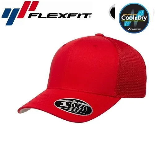 Flexfit 110F One Ten Snapback Red Trucker Cap Uni/One Size Rot