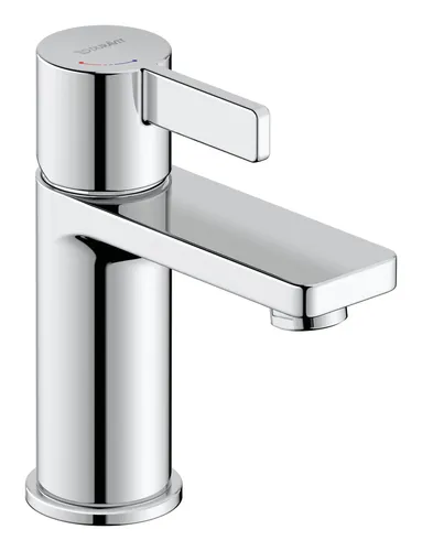 Duravit D-Neo S Waschtischmischer, Mittelstellung kalt, chrom - Waschtischarmaturen mit elegantem Design und temperaturbegrenzter Funktion. Ideal für moderne Bäder, sorgt der D-Neo S für eine harmonische Atmosphäre.