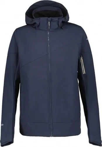 ICEPEAK Softshelljacke BARMSTEDT - Herren, dunkelblau - Robuste Softshelljacke für Herren, ideal für Outdoor-Aktivitäten. Wasserabweisend und atmungsaktiv für optimalen Tragekomfort.