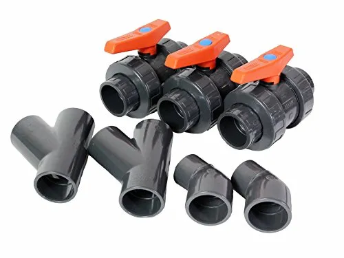 Bypass Set 1 45° für Wärmepumpen Ø 50 mm - Heizpumpen für Pools, ermöglicht eine effiziente Umleitung des Wasserflusses für optimale Heizleistung und Energieeinsparung.