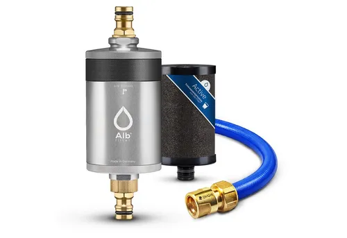 Alb Filter MOBIL Active Trinkwasserfilter mit GEKA Anschluss - Der Alb Filter MOBIL Active sorgt für sauberes Trinkwasser beim Befüllen von Wohnmobilen. Mit verschiedenen Gehäusefarben und einem praktischen GEKA Anschluss ist er einfach zu integrieren und verbessert den Geschmack.