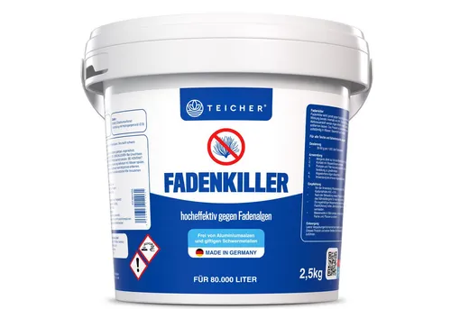 Teicher Algenbekämpfung Fadenalgenvernichter schnell & wirksam, Klare Teichpflege mit Aktivsauerstoff