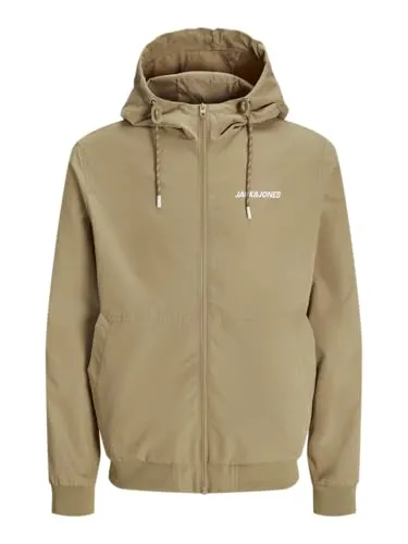 JACK & JONES JJERUSH Hood Bomber NOOS - Trendige Funktionsjacke für Herren mit praktischer Kapuze, ideal für lässige Outfits und wechselhaftes Wetter.