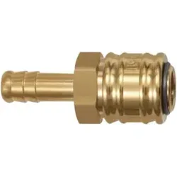 Riegler Schnellverschlusskupplung NW 7,2, Messing blank, Tülle LW 10