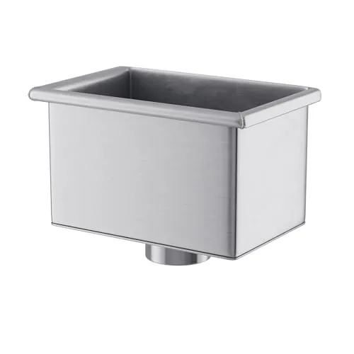 Baumeister.tech Dachrinne Wasserfangkasten Titanzink DN 100