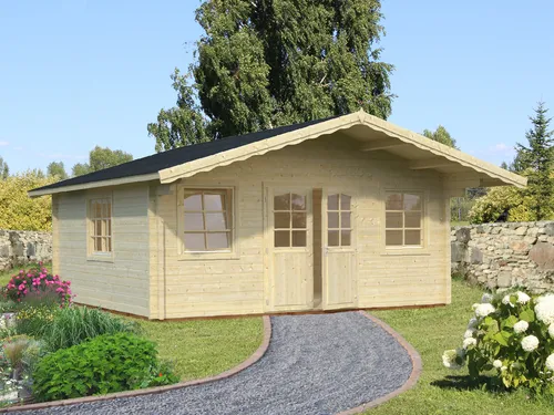 Palmako Gartenhaus Helena 24,6 m² - 70 mm - Robustes Gartenhaus aus 70 mm dickem Holz, ideal für Gartenliebhaber und zur Aufbewahrung von Geräten. Perfekt für jeden Garten!