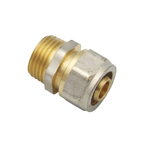 Pipetec Schraubfitting Übergang Kupplung 16x2 mm 1/2 Zoll AG Verbundrohr