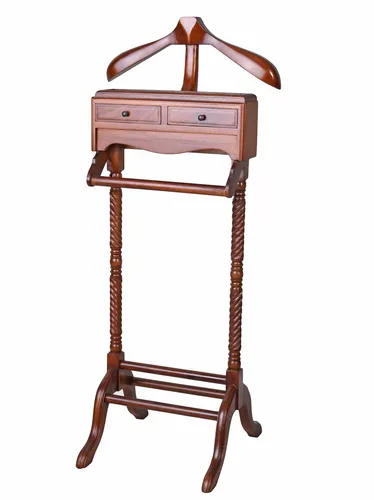 Herrendiener Holz Kleiderständer Kleiderbutler Garderobenständer Stummer Diener