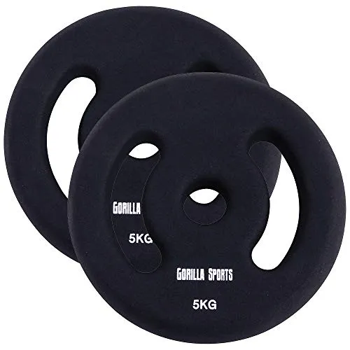 GORILLA SPORTS® Neopren Hantelscheiben von Gorilla Sports