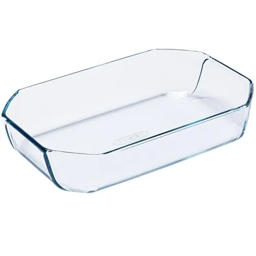 Dajar Inspiration Glasbräter 33 x 22 cm 3,2 l Pyrex, Glas, Transparent, 33 x 22 x 6,5 cm