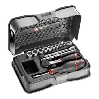 Facom Steckschlüssel-Set 1/4 R.161B, 15-tlg von Facom