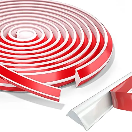 Flexible Zierleiste Selbstklebend Deckenleisten, TPE Dreieck Zierleiste Decken Und WandüBergang, Abschlussleiste Küchenarbeitsplatte, FüR Wandkanten Fliesenkanten(19mm*13mm,3m)