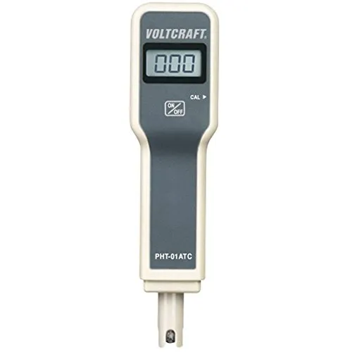VOLTCRAFT PHT-01 ATC pH-Messgerät - Praktisches pH-Messgerät für Aquarien und Gärten. Mit einfacher Kalibrierung und automatischer Temperaturkompensation für präzise Ergebnisse.