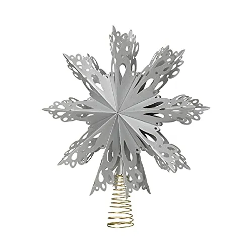 Broste Copenhagen - Christmas Star Christbaumspitze Ø 30 cm, silber - Verleihen Sie Ihrem Weihnachtsbaum mit der Broste Copenhagen Christmas Star Christbaumspitze Ø 30 cm in Silber einen stilvollen Akzent. Diese einzigartige Baumspitze aus Papier sorgt für eine elegante und moderne Ausstrahlung.