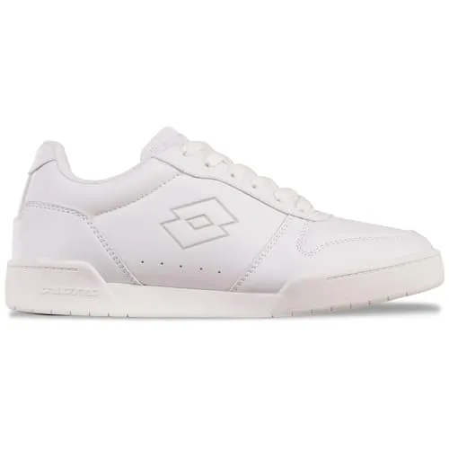 Lotto Unisex Sneaker, White/LT.Grey, 38 EU - Damen-Sneaker im klassischen Retrolook von Lotto, hoher Komfort durch gepolsterte Schaftkante und atmungsaktive Mesh-Zunge.