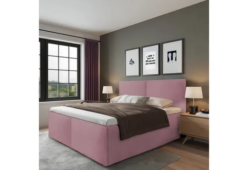 Halmon Schlafkomfort Polsterbett Milano, Rosa, 180x200 cm - Genießen Sie stilvollen Schlafkomfort mit dem Polsterbett Milano von Halmon Schlafkomfort. Hochwertige Materialien und modernes Design vereinen sich zu einem eleganten Möbelstück für Ihr Schlafzimmer.
