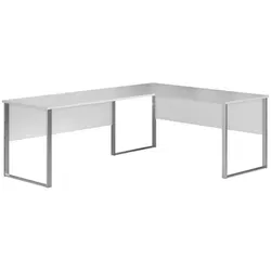 Mid.you Eckschreibtisch - Hellgrau, flexibel montierbar - Kinderschreibtische, bietet großzügige Arbeitsfläche für kreative Projekte und ist seitenverkehrt montierbar für optimale Raumnutzung.