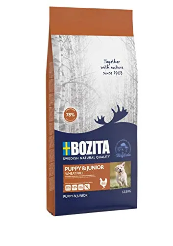 BOZITA Puppy & Junior Weizenfrei Hundefutter 12.5 kg von Bozita