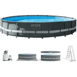 INTEX Ultra XTR Frame Schwimmbecken 610x122 cm in grau von Intex
