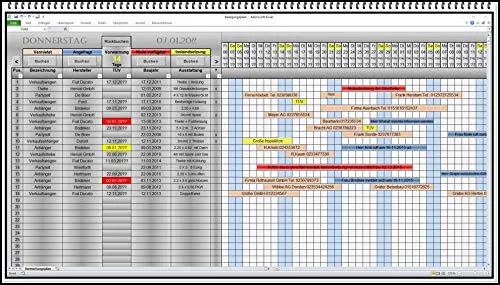 Belegungskalender für Maschinen und Ferienwohnungen von SEK