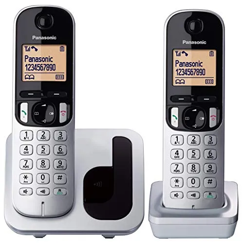 Panasonic KX-TGC212 DECT-Telefon - Metallisch, Anrufer-Identifikation und hochwertiger 1,6 Zoll Bildschirm