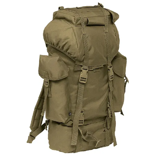 BW Bundeswehr Kampfrucksack 65L - Olivgrün - Robuster Outdoor Trekkingrucksack mit 65L Volumen, wasserabweisend und ideal für Camping und Abenteuer in der Natur.