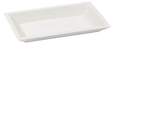 Deko Holztablett Basic 25 x 16 x 3 cm weiss