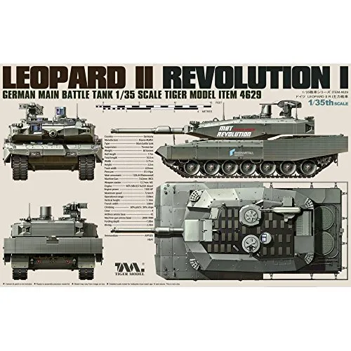 Tigermodel TG-4629 Modellbausatz German Main Battle Panzer Revolution I Leopard II