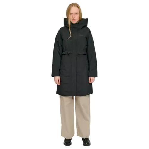 Mazine Damen Winterjacke Basic Padded Parka, Größe:M, Farben:black - Funktionsjacke mit recycelter Wattierung für nachhaltige Wärme, ideal für kalte Tage und modische Auftritte.