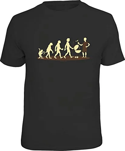 Männer Geschenk T-Shirt für BBQ Grill-Fans: BBQ Evolution
