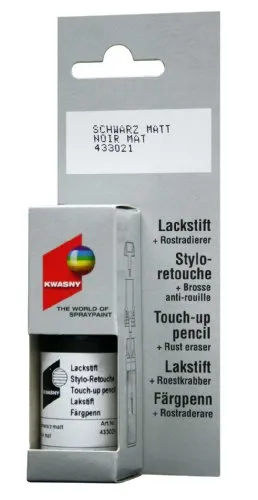 Kwasny Auto-K Lackstift universal schwarz matt 9 ml Autolack Lackreparatur