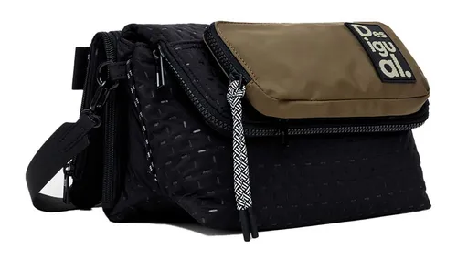 Desigual Women's Accessories Nylon Across Body Bag, Black von Desigual