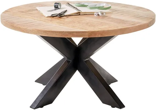 Livetastic Couchtisch aus massivem Mangoholz, rund von Stolkom Sp.z.o.o.