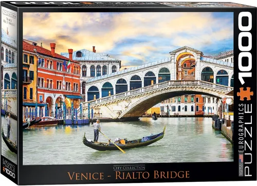 EUROGRAPHICS PUZZLE VENEDIG RIALTO BRÜCKE 1000 TEILE