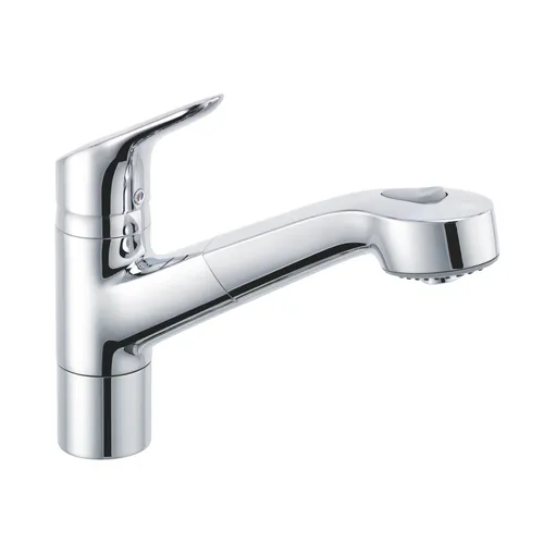 KLUDI OBJEKTA Spültisch-Einhandmischer mit Geschirrbrause von Kludi