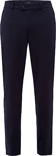 Eurex by Brax Herren Thilo Jersey Chino Hose, Blau, 40W / 32L - Wanderhosen für Herren, Regular Fit mit dynamischem Stretch-Dehnbund für optimalen Tragekomfort und Bewegungsfreiheit.