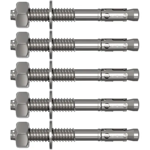 5x M16x160mm Schwerlastanker Verzinkt Keilanker Schwerlastdübel Bolzenanker Blit