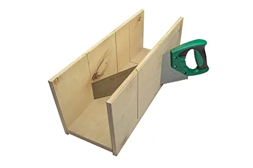 Marbet 19x49cm Sperrholz Gehrungslade mit Handsäge