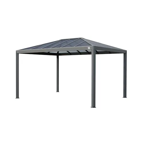 PRIMEYARD Luma 3x4m Hardtop Gartenpavillon - Pavillon 3x4m mit robustem Hardtop, ideal für Gartenpartys und wettergeschützte Entspannung im Freien.