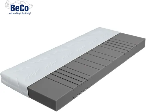BeCo Marissa Kaltschaummatratze 100x200 cm – Stiftung Warentest „GUT“ - Mittel-feste Kaltschaummatratze mit 7 Liegezonen für optimale Anpassung an den Körper. Pflegeleicht dank waschbarem Bezug bis 60°C und ideal für hygienebewusste Menschen.