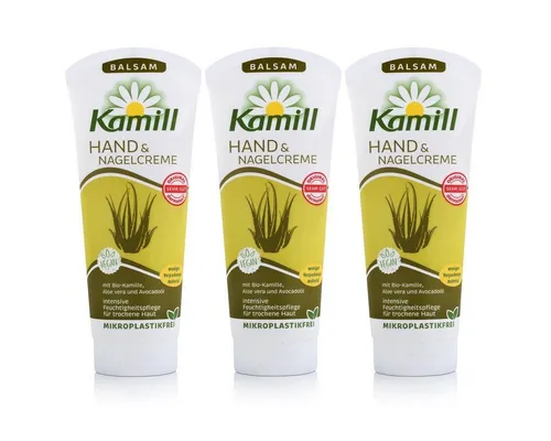 Kamill Hautcreme Kamill Hand & Nagelcreme Balsam 100ml - Handcreme Kamillenextrakt (3er