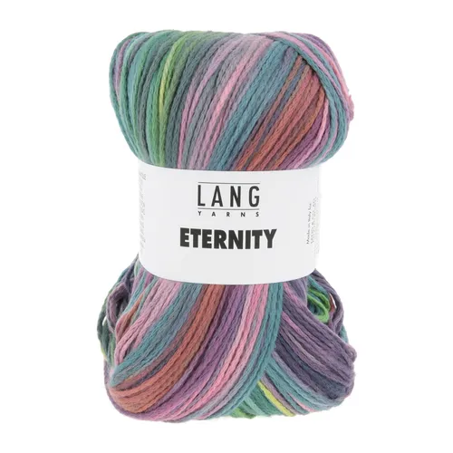 Wolle Kreativ! Lang Yarns - Eternity Fb. 6 violett pink lime smaragd 100 g