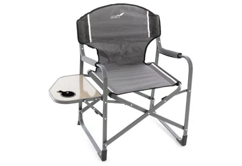 VCM Angelstuhl Regiestuhl - Klappbarer Campingstuhl mit Getränkehalter - Camping-Möbel mit praktischem Becherhalter und ausklappbarem Tisch, ideal für entspannte Tage am Strand oder beim Angeln.