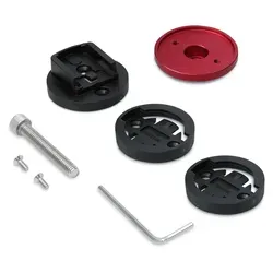 kwmobile Halterung kompatibel mit Garmin Edge / Bryton Rider / CatEye - Fahrrad Halter Fahrradcomputer - Vorbauhalterung Steuerrohr Top Cap - Rot