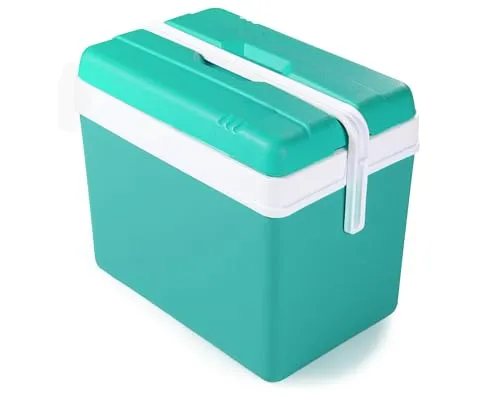 Ondis24 Kühlbox Lagoon Blue 35L - Praktische Kühltasche für Camping - Kühlbox mit 35 Litern Volumen, ideal für Picknick und Ausflüge. Hält Inhalte bis zu 12 Stunden kühl. Leicht und mit praktischem Tragehenkel, perfekt für die ganze Familie.